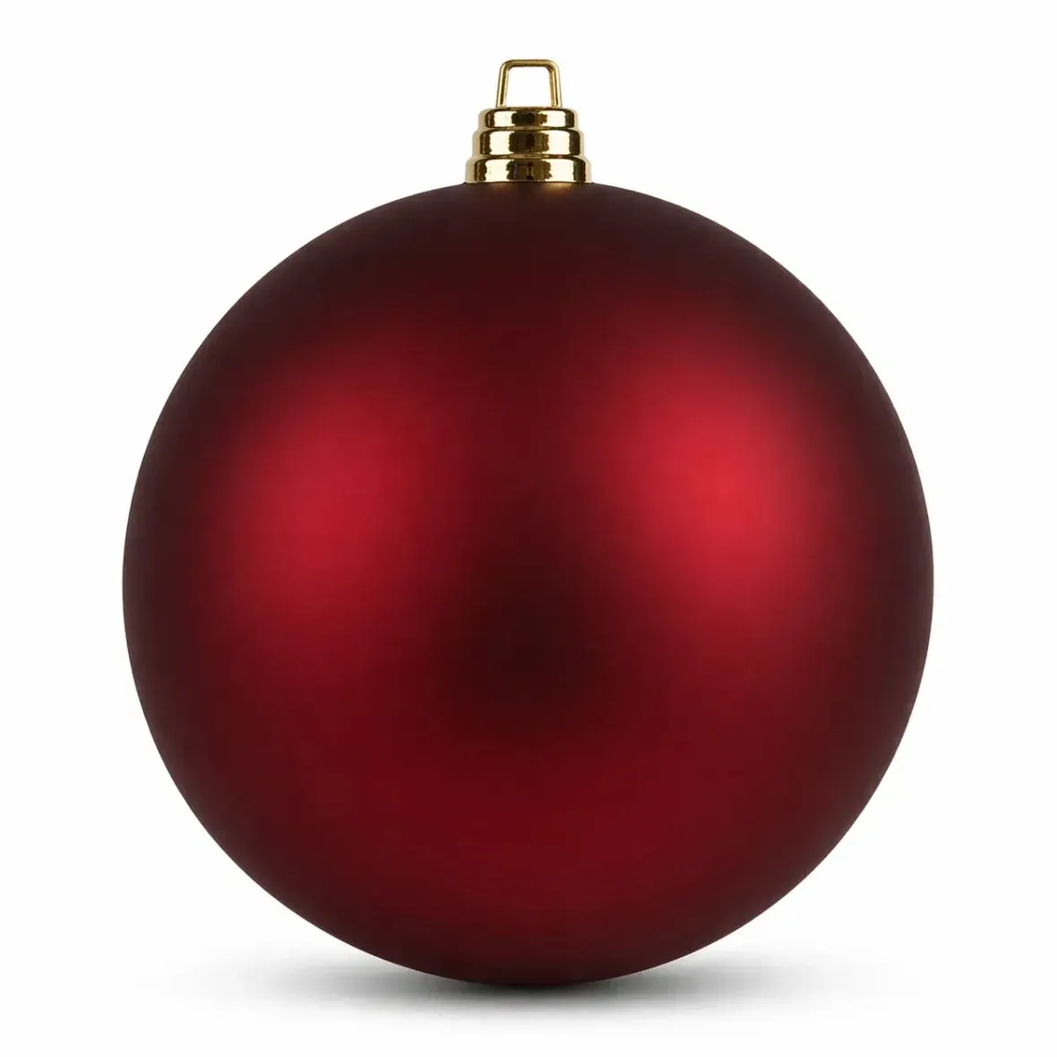 Large Christmas ball 30 cm, dark red, matt, UV