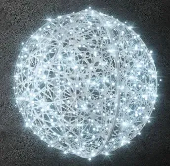 FB ball, 50 cm dia., ice white, 230 V, 5,1 W, 4 kg, te 2 parts