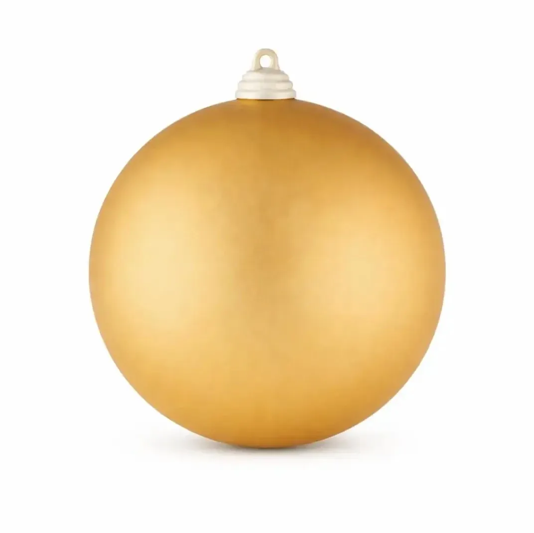 Production - Plastic ball, diameter 20 cm, gold, matt