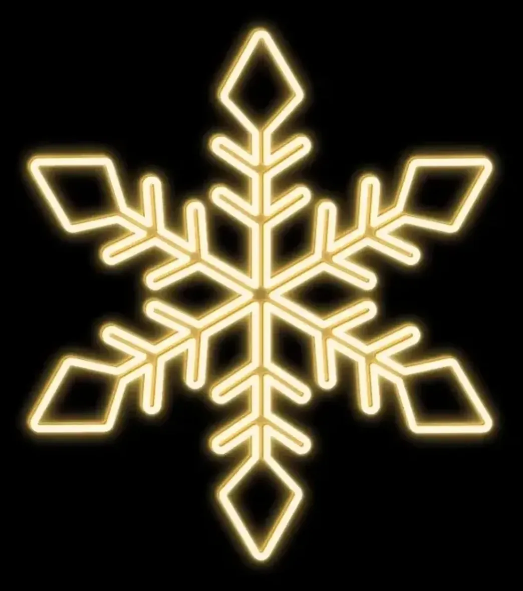 7. Gold snowflake XI, 93 × 93 cm