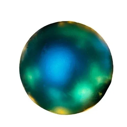 Plastic ball, 20 cm in diameter, peacock green, matte, UV