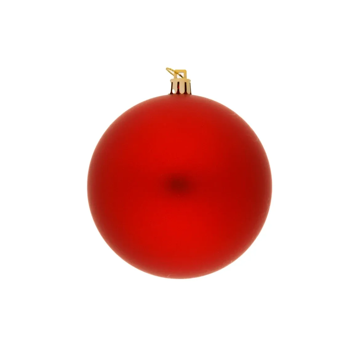 Plastic ball, 10 cm in diameter, red, 6x matte