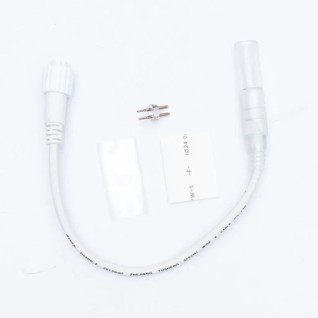 Connection between LED hose and Easy Fix 0,25 m, white, female IP44