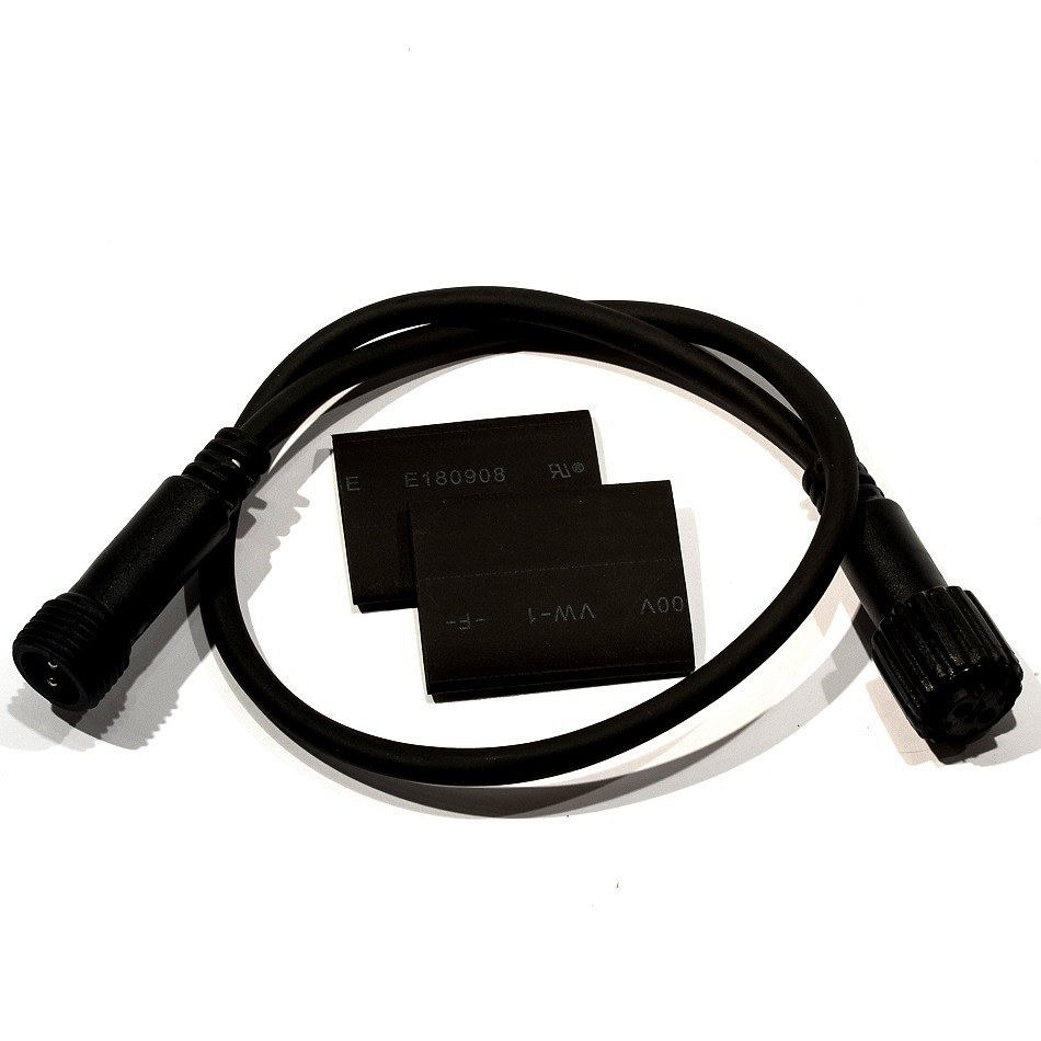 Easy Fix extension cable 0,5 m black IP44