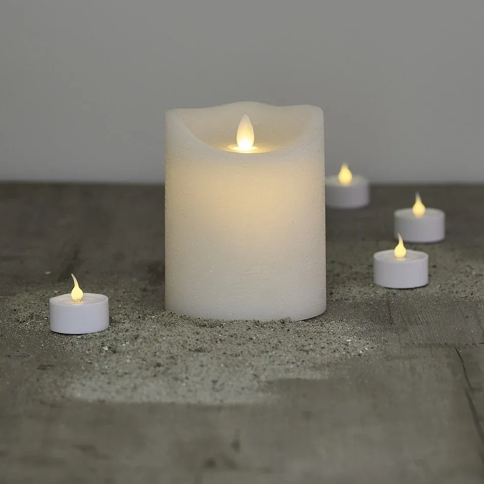 _Download Wax LED candle, 12,5 cm, white