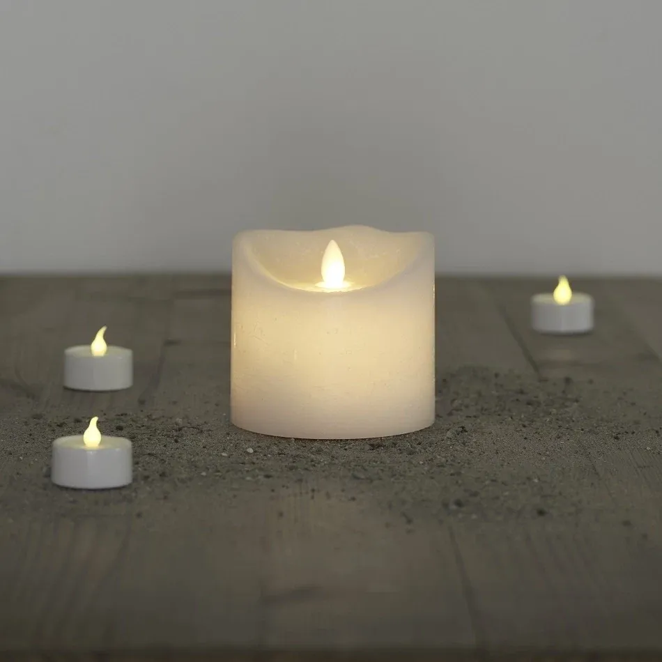 _Download Wax LED candle, 10,5 cm, white