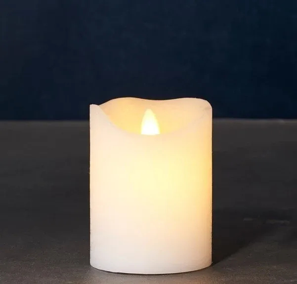 _Downloaded Wax LED candle Sara exclusive, 10 cm, white