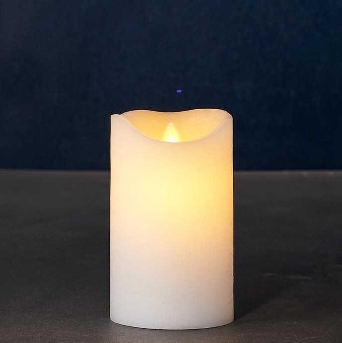 _Downloaded Wax led candle Sara exclusive - 12,5cm, white