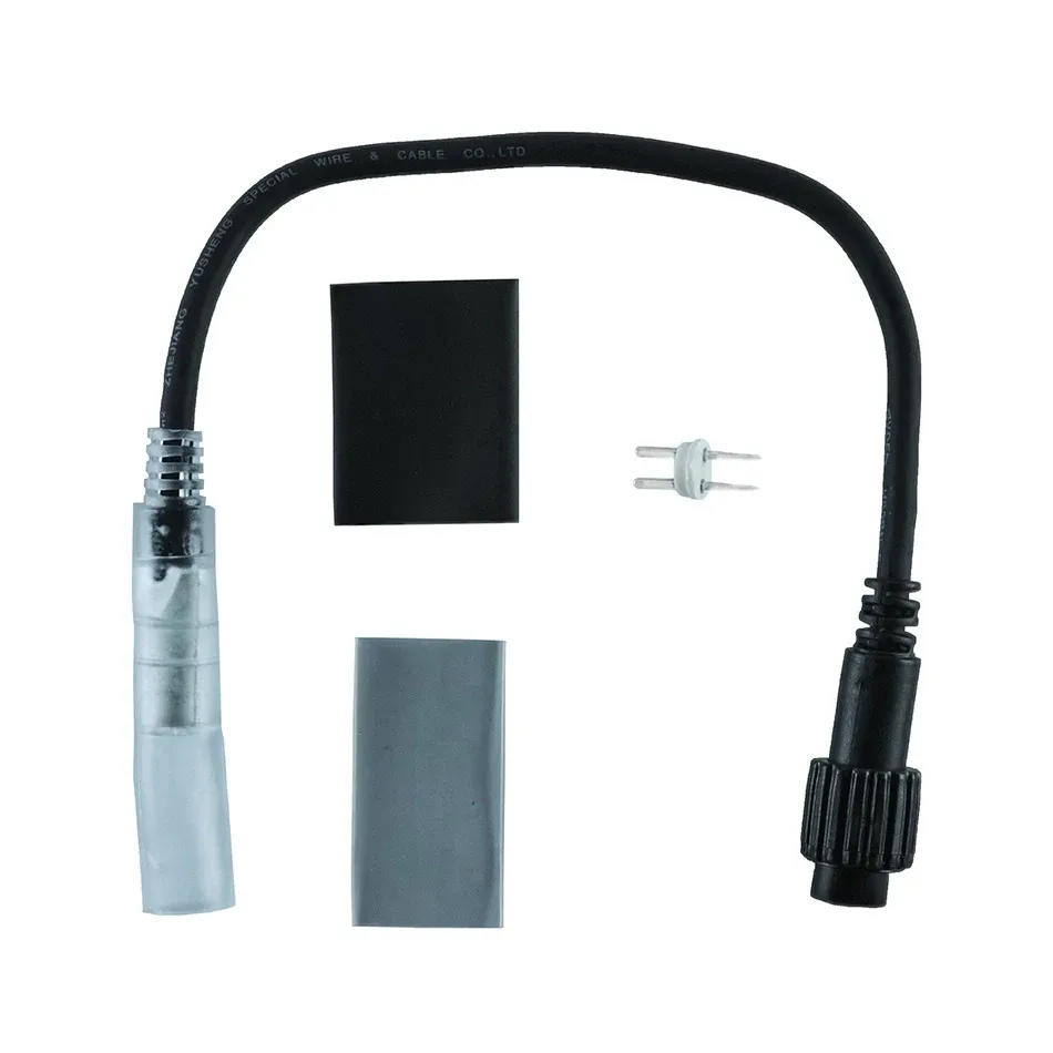 Connection between LED hose and Easy Fix 0,25 m, black, male, IP67