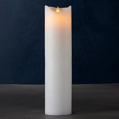 _Download Wax LED candle exclusive, 30 cm, white