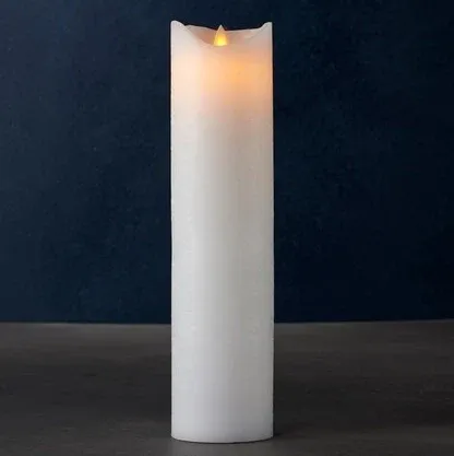 _Download Wax LED candle exclusive, 30 cm, white