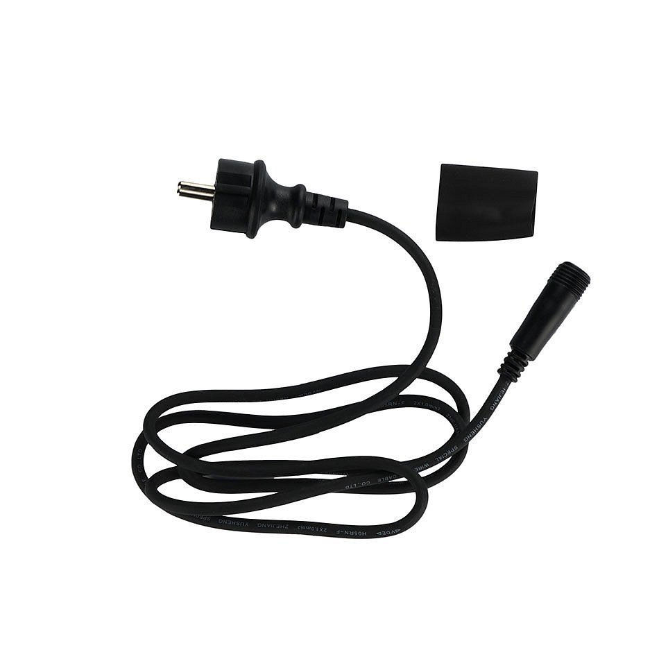 Easy Fix power cable outdoor, without AC/DC, black, IP67, 150 cm