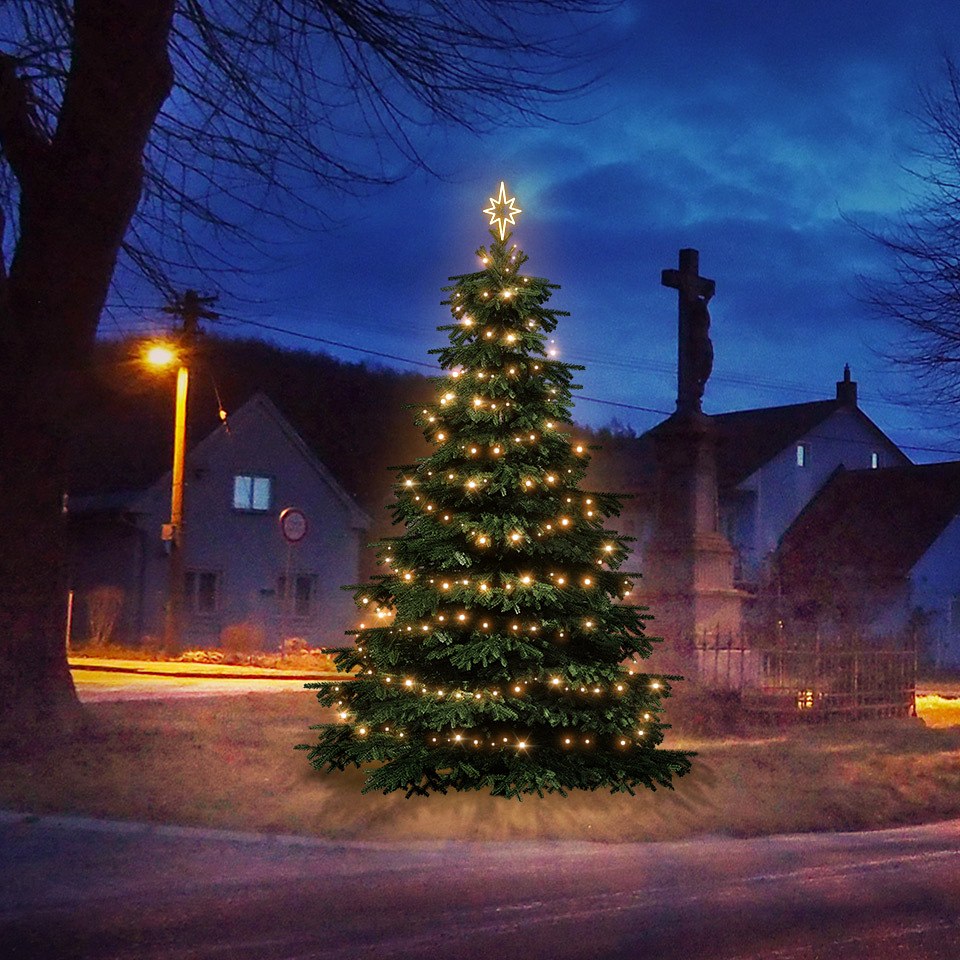 LED light set for Christmas trees 3-5 m high, warm white