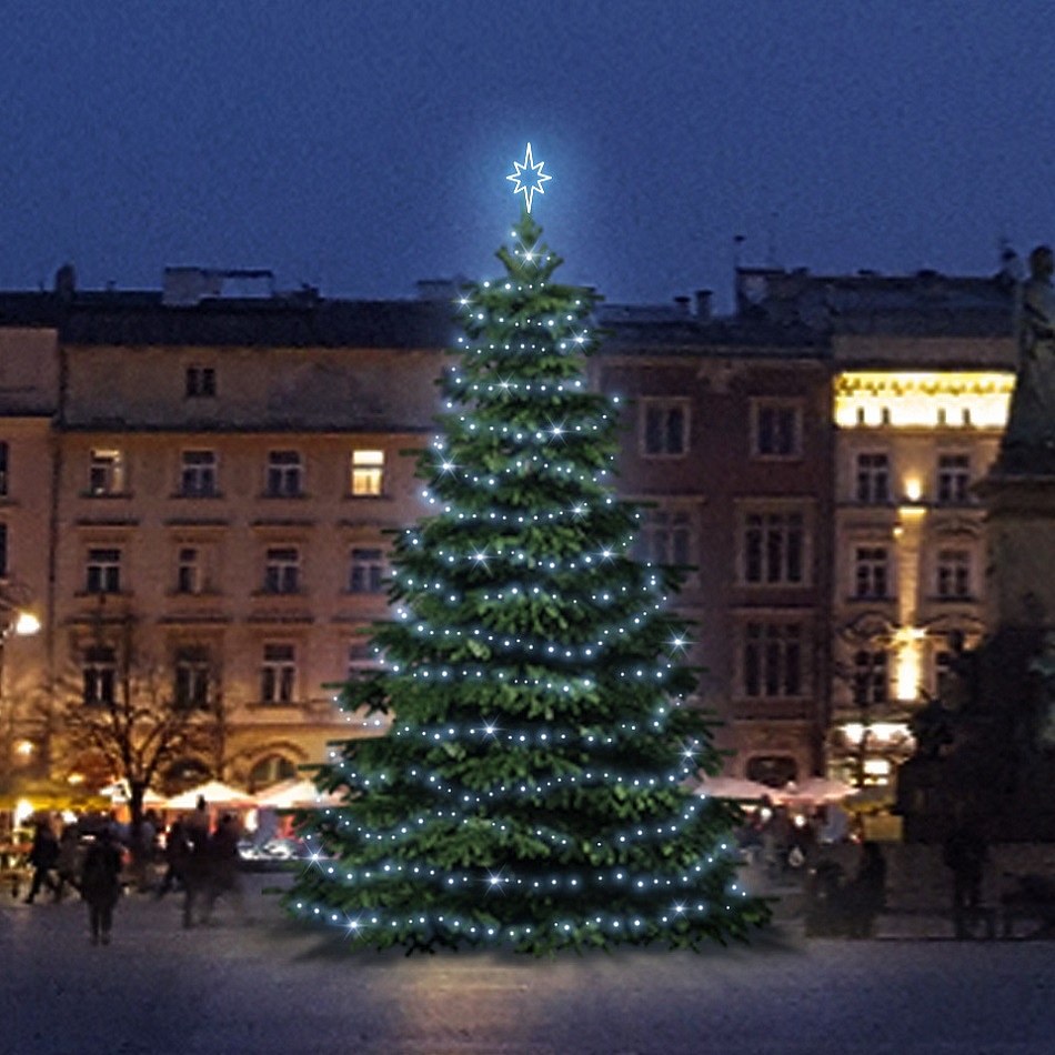LED light set for Christmas trees 6-8 m high, ice white