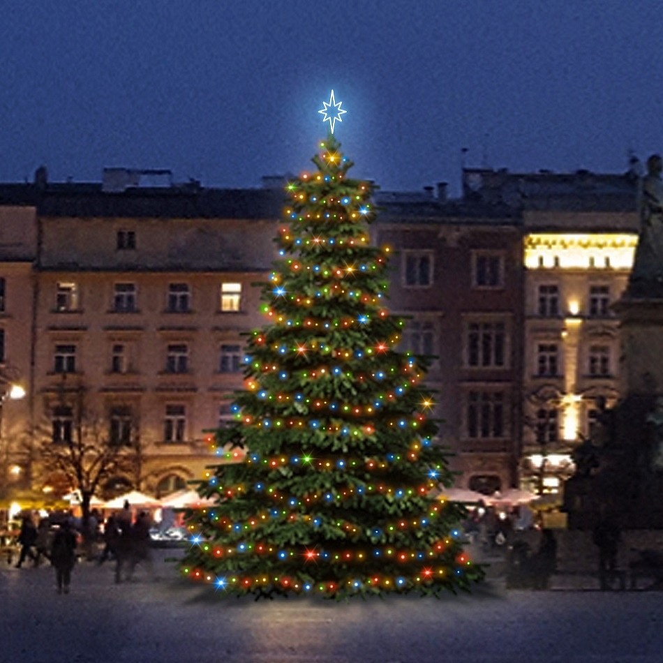 LED light set for Christmas trees 6-8 m high, coloured